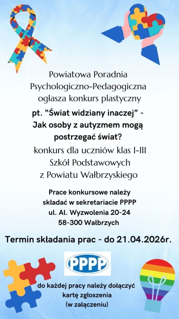Konkurs plakat kl. IV-VIII AUTYZM