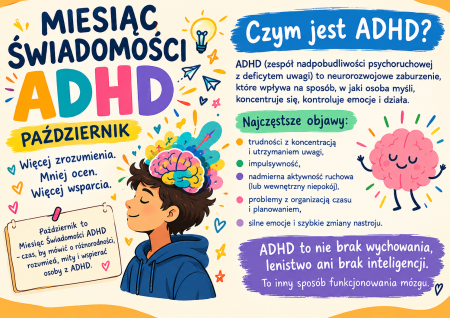Październik Miesiącem Świadomości ADHD