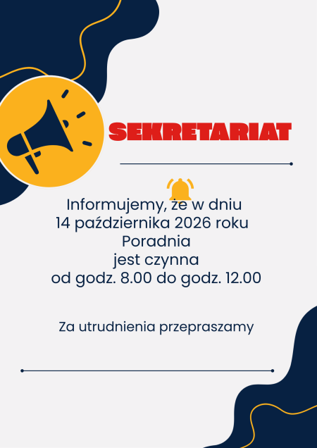 Godziny pracy Poradni w dniu 14.10.2026 r.